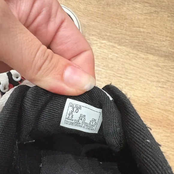 Vans Black and Red Flame Shoes - Picture 5 of 5